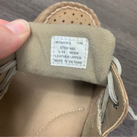 Sperry Top Sider Angelfish Tan Boat Shoes Size 10 - Picture 5 of 7